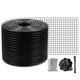 VEVOR Solar Panel Bird Wire, 6inch x 98ft Critter Guard Roll Kit, Solar Panel Guard w/ 100pcs Stainless Steel Fasteners, 50pcs Tie Wires