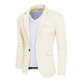 Mens Blazer Slim Fit Sport Coats Suit Jacket for Daily Business and Prom Party (Color: Yellow, size: XL)