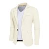 Mens Blazer Slim Fit Sport Coats Suit Jacket for Daily Business and Prom Party