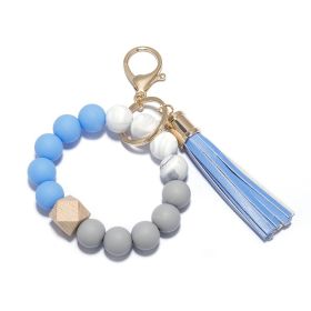 Personalized Mini Self Defense Keychains Suitcase Set Custom Combo Available (Color: Blue, Style: Bead Bracelet)