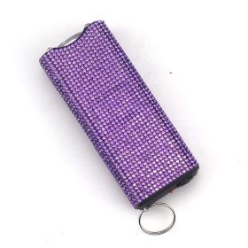 Personalized Mini Self Defense Keychains Suitcase Set Custom Combo Available (Color: Purple, Style: Taser)