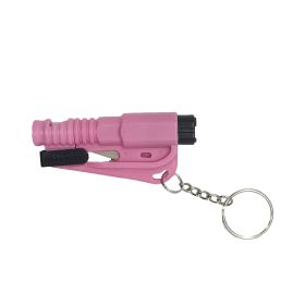 Personalized Mini Self Defense Keychains Suitcase Set Custom Combo Available (Color: Pink, Style: Window Breaker)