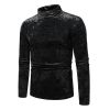 Mens Velvet Shirts Long Sleeve Soft Casual Button Down Shirt