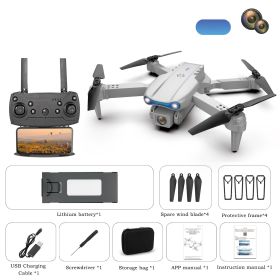 Drone with Camera 4K HD , RC Quadcopter Helicopter for Kids and Adults (Color: Grey)