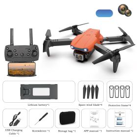 Drone with Camera 4K HD , RC Quadcopter Helicopter for Kids and Adults (Color: Orange)