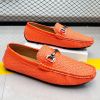 2024 men's bean shoes casual leather shoes with a slip-on loafers