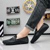 2024 men's bean shoes casual leather shoes with a slip-on loafers