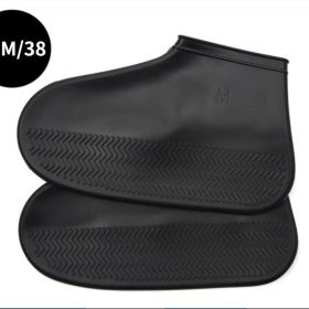 Waterproof Shoe Cover; Reusable Non-Slip Foldable Outdoor Overshoes For Rainy Days (Color: Black, size: 6.0)