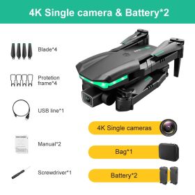 2022 KK3 Pro Mini Drone 4K Profession HD Dual Camera With WIFI FPV Obstacle Avoidance Remote Quadcopter Foldable Rc Drone Toys (Color: Single Camera 2 B, Bundle: 4K)