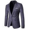 Men's Solid Color Suits, Slim Fit Blazers, Single Button Suits