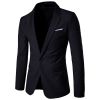 Men's Solid Color Suits, Slim Fit Blazers, Single Button Suits