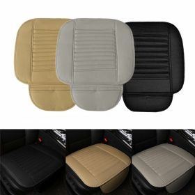 3D Universal PU Leather Car Seat Cover Breathable Pad Mat For Auto Chair Cushion (Color: Black)