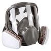 Full Face Respirator Mask Reusable Gas Mask 6800 Facepiece Respirator 15 in1 Full Face Cover Set with Storage Bag Against Gases Dust Vapors for Weldin