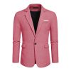 Mens Blazer Slim Fit Sport Coats Suit Jacket for Daily Business and Prom Party