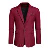 Mens Blazer Slim Fit Sport Coats Suit Jacket for Daily Business and Prom Party