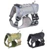 Tactical Dog Harness For Small Medium Large Dog; Dog Harness Vest With Soft Padded And D-Ring Collar