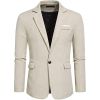 Mens Casual Blazers 1 Button Slim Fit Suit Jackets Lightweight Sport Coats