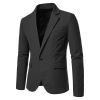 Mens Blazer Two Button Slim Fit Blazer