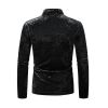 Mens Velvet Shirts Long Sleeve Soft Casual Button Down Shirt