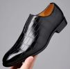 Men's large size casual leather shoes comfortable fashion men loafers a slip-on loafers