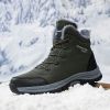 New men's winter Oxford cloth outdoor waterproof non-slip hiking boots warm non-slip men's shoes 39-48