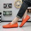 2024 men's bean shoes casual leather shoes with a slip-on loafers