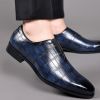 Men's large size casual leather shoes comfortable fashion men loafers a slip-on loafers