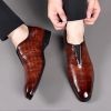 Men's large size casual leather shoes comfortable fashion men loafers a slip-on loafers