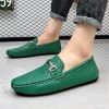 2024 men's bean shoes casual leather shoes with a slip-on loafers