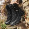 Men's winter new large size outdoor field training field training boots Hiking shoes Hiking shoes men's ankle boots